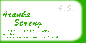 aranka streng business card